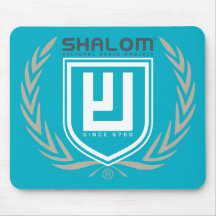 Shalom Tri Colour Crest Mousepads