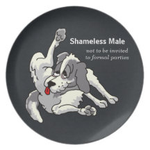 Shameless Male Party Plates