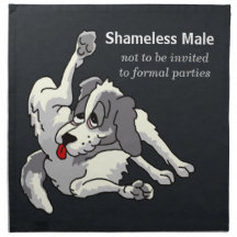 Shameless Male Printed Napkins