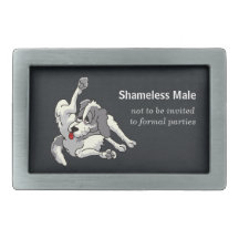 Shameless Male Rectangular Belt Buckle