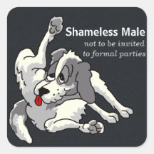 Shameless Male Sticker