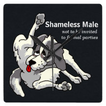 Shameless Male Wall Clock