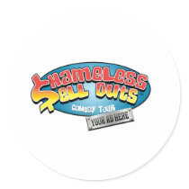 Shameless Sellouts Official Merch Round Stickers