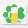 Shamrock and Beer Mouse Pad