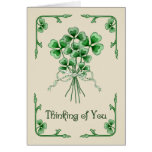 Shamrock Bouquet Greeting Cards