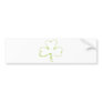 Shamrock Brushed Lime Bumper Sticker