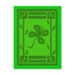 Shamrock Butterfly St Patricks Day Postcard