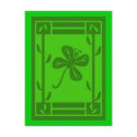Shamrock Butterfly St Patricks Day Postcard