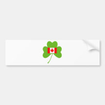 Shamrock-Canada Bumper Stickers