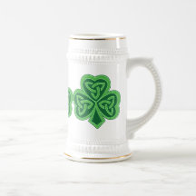 Shamrock celtique Stein de noeud Mugs À Café