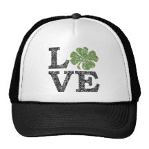 Shamrock d'amour casquettes de camionneur