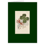 Shamrock de bonne chance cartes de vœux
