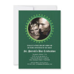 Shamrock Double Porthole St Patricks Day Party Personalized Invitations
