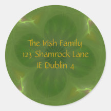 Shamrock Envelope Seal Stickers