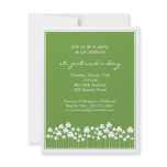 Shamrock Garden St Patricks Party  Invitation