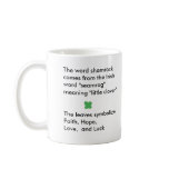 Shamrock history - mug