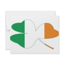 Shamrock Irish Flag Invite