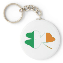 Shamrock Irish Flag Keychain