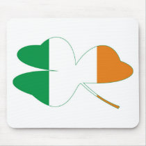 Shamrock Irish Flag Mousepads