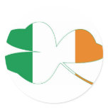 Shamrock Irish Flag stickers
