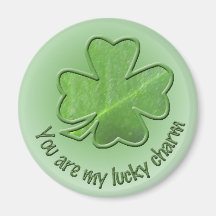 Shamrock Lucky Charm Magnet