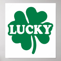 Shamrock lucky poster