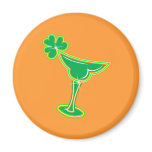 Shamrock Margarita Fridge Magnet