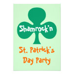 Shamrock shamrock'n party Invitation kelly green