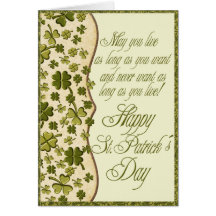 Shamrock Shower Greeting Card