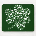 Shamrock Skulls Mouse Pad
