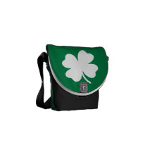 Shamrock  St Patricks Day Ireland Courier Bags