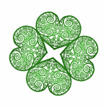 Shamrock Swirls Acrylic Cut Outs