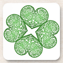 Shamrock Swirls Coaster