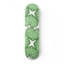 Shamrock Swirls Custom Skate Board