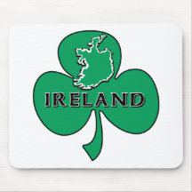 Shamrock vert de l'Irlande Tapis De Souris
