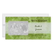 Shamrock We're Engaged Photo Cards