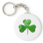 Shamrock with drops keychain