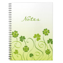 Shamrocks and clovers note books