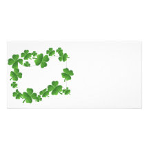 Shamrocks Carte Avec Photo