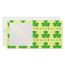 Shamrocks on Gold Photo Cards