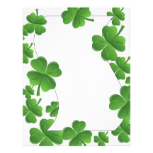 Shamrocks Personalized Letterhead