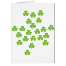 shamrocks shamrock greeting card