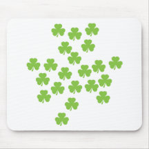 shamrocks shamrock mouse mats