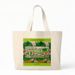 Shamrocks St. Patrick's Day Large Tote Canvas Bag