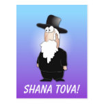 Shana Tova Greeting - Jewish rabbi postrcard Post Cards
