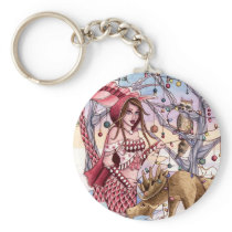 Shanna - Christmas Mermaid Keychain