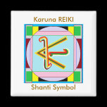 Shanti i.e. Peace: Karuna Reiki Healing Symbol magnets