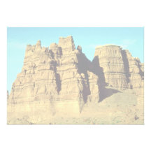Shaped by rain and wind, Utah rock formation Custom Invite