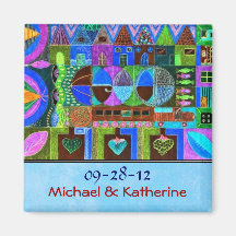 Shapes Collage Fridge Magnets
