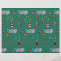 Shapes pattern full color flyer
